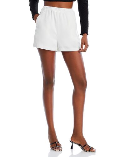 Wayf Cameron Stretch Short Flat Front - White