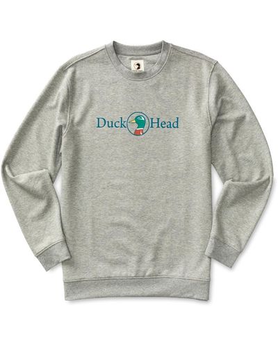 Duck Head Vintage Logo Crewneck Sweatshirt - Gray