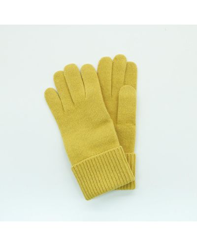 Portolano Cashmere Gloves - Yellow