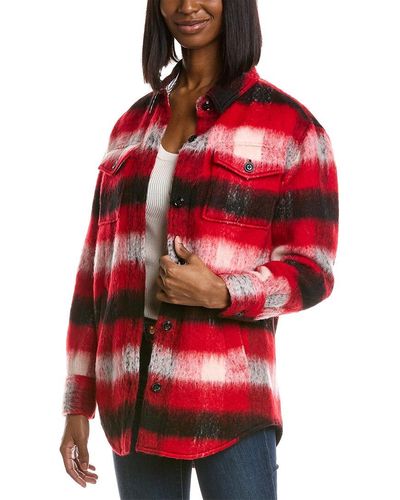 Brooks Brothers Buffalo Check Wool-blend Jacket - Red