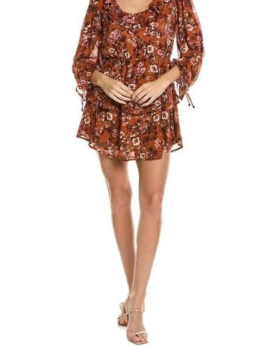 Lost + Wander Terracotta Bloom Mini Dress - Brown