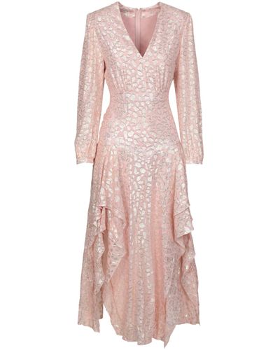 Stella McCartney Animal-print Asymmetrical Dress - Pink