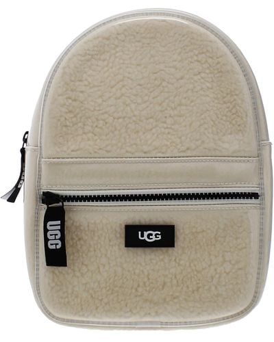 UGG Faux Fur Adjustable Backpack - Gray