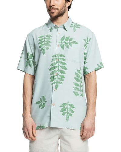 Quiksilver Printed Comfort Fit Button-down Shirt - Green