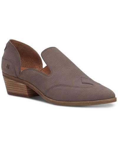 Lucky Brand Merlyin Leather Slip-on Loafers - Brown