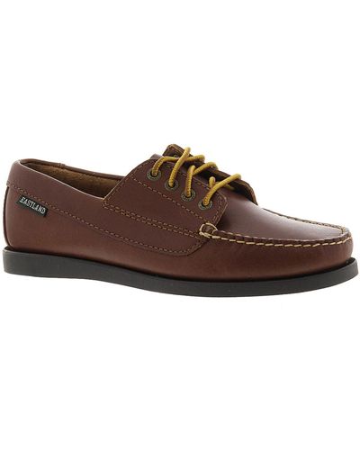 Eastland Falmouth Leather Lace-up Loafers - Brown