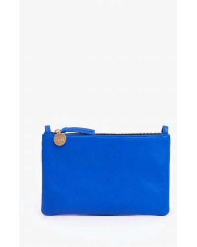 Clare V. Wallet Clutch With Tabs In Electric Blue