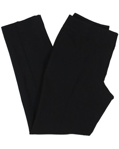 Le Suit Knit Flat Front Dress Pants - Black