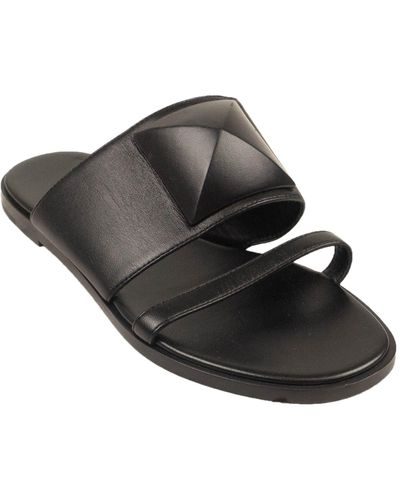 Hermès Black Noir Caia Leather Sandals