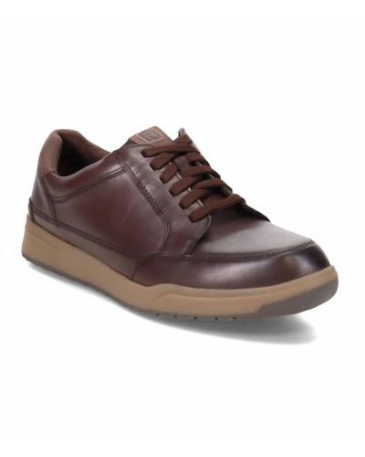 Rockport Bronson Lace To Toe Sneakers - Wide - Brown