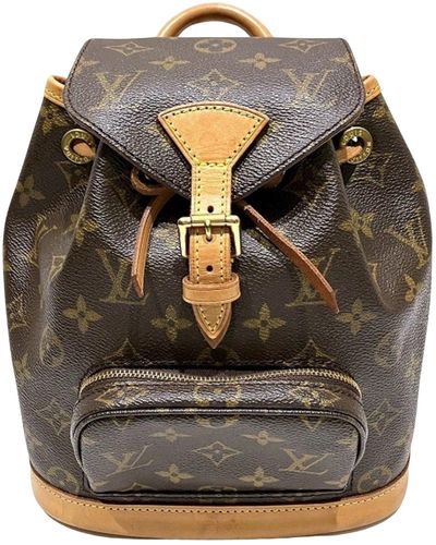 Louis Vuitton Montsouris Canvas Backpack Bag (pre-owned) - Brown