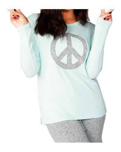 French Kyss Long Sleeve Peace Crew - Green