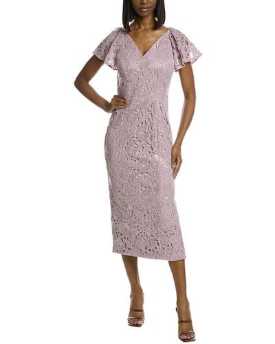 JS Collections Samara Sheath Dress - Purple