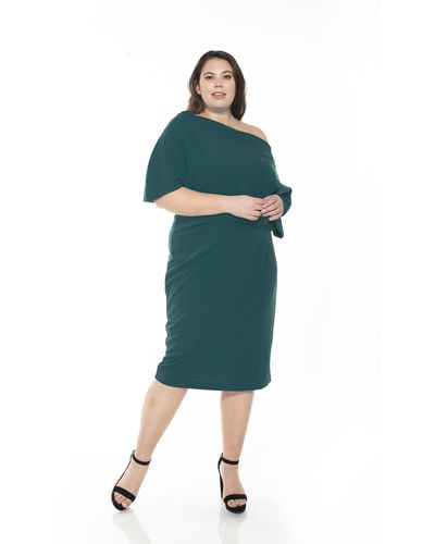 Alexia Admor Olivia Dress - Plus Size - Green