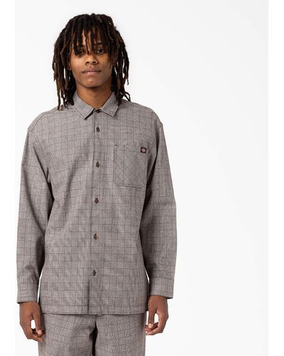 Dickies Bakerhill Long Sleeve Shirt - Gray