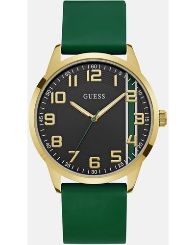 Guess Factory Tone Analog Watch - Green