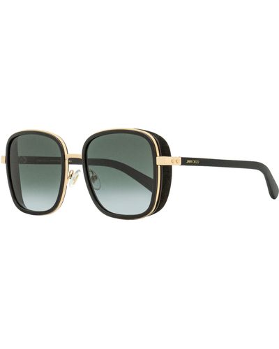 Jimmy Choo Square Sunglasses Elva Black/gold 54mm