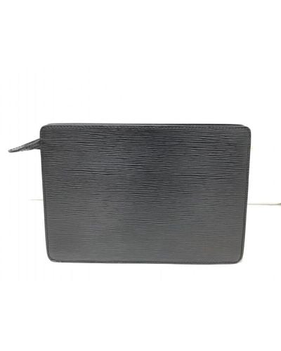 Louis Vuitton Pochette Homme Leather Clutch Bag (pre-owned) - Black