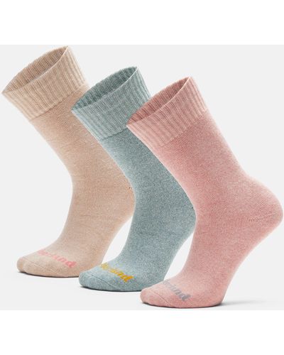 Timberland 3-pack Marled Crew Socks Gift Box - Multicolor