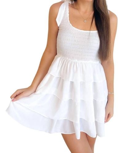 Olivaceous Days Like This Dress - White