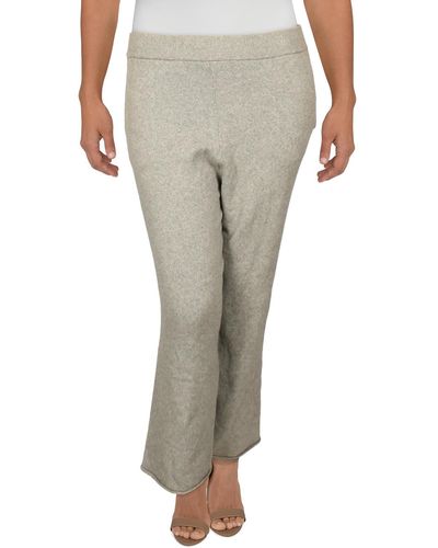 Polo Ralph Lauren Heathered Knit Straight Leg Pants - Gray