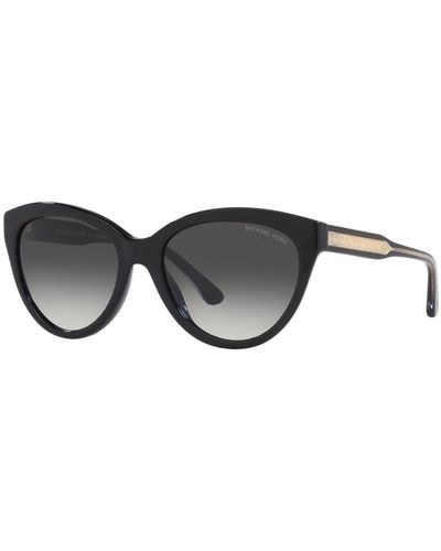 Michael Kors Makena 55mm Gradient Cat Eye Sunglasses - Black