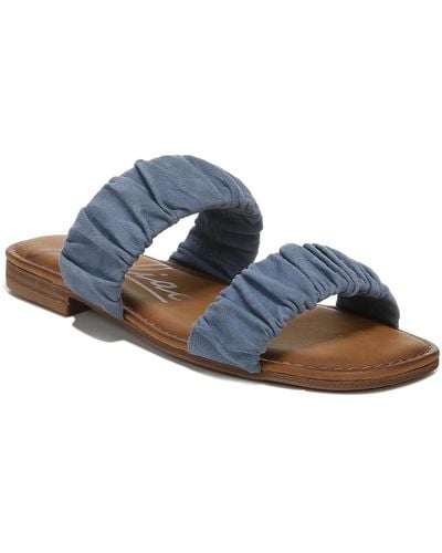 Zodiac Bristol Comfort Insole Slip On Slide Sandals - Blue