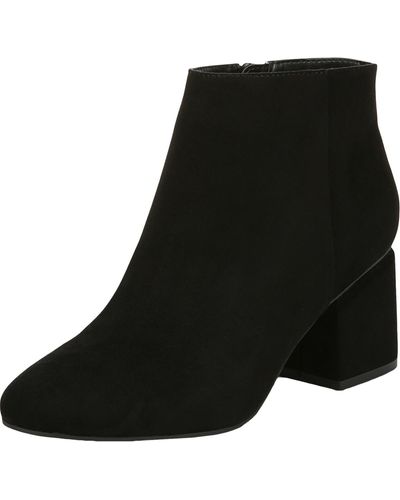 BarIII Gina Faux Suede Bootie Ankle Boots - Black