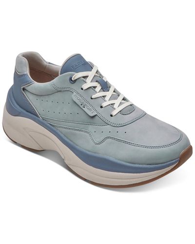 Rockport Prowalker W Premium Faux Suede Chunky Casual And Fashion Sneakers - Blue