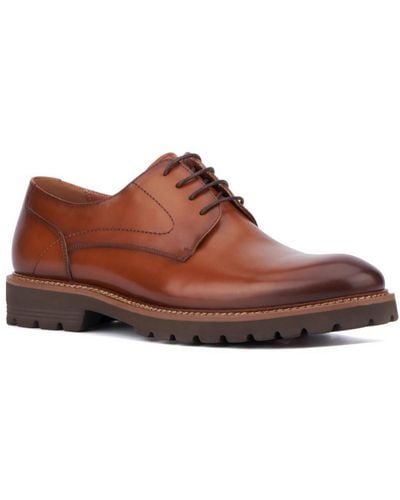 Vintage Foundry Devon Leather Derby Shoes - Brown