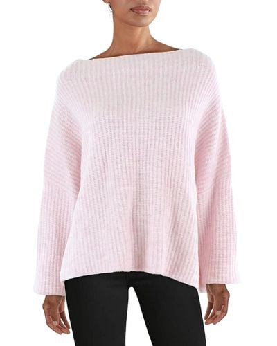 Rebecca Minkoff Slouchy Mock Neck Pullover Sweater - Pink