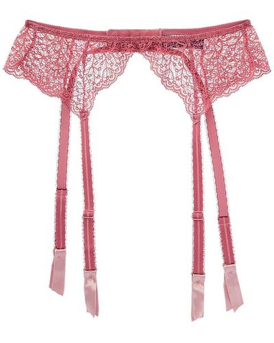 Journelle Allegra Suspender Belt - Pink