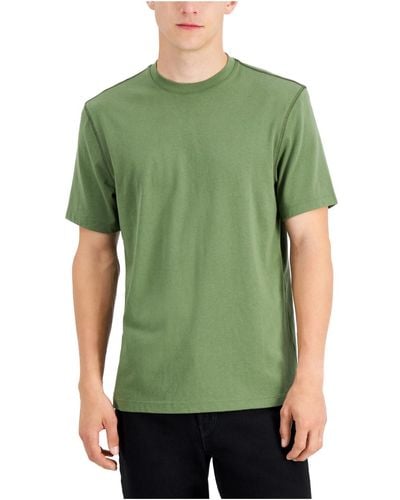 Alfani Alfatech Crewneck Short Sleeves T-shirt - Green