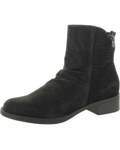 Blowfish Ankle Zip Up Ankle Boots - Black