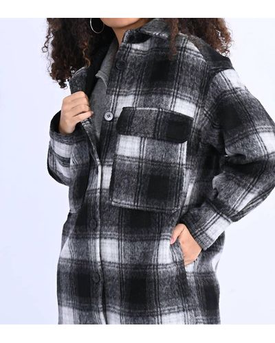 Molly Bracken Mid-length Woven Coat - Black