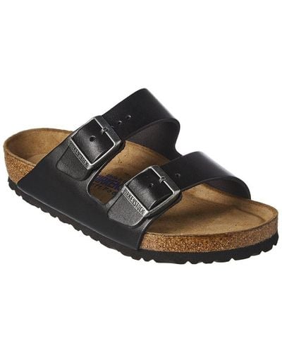 Birkenstock Arizona Soft Footbed Smooth Leather Sandal - Brown