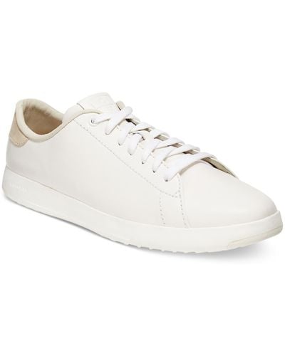 Cole Haan Grandpro Leather Sneakers Tennis Shoes - White
