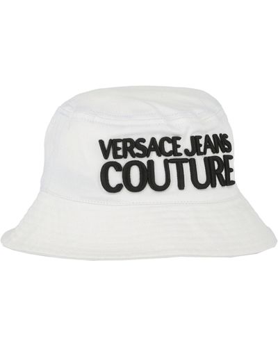 Versace Embroidred Logo Bucket Hat - White