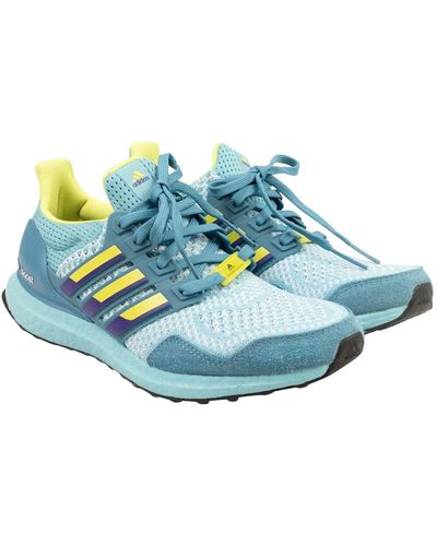 adidas Aqua & Yellow Ultraboost 1.0 Dna Zx 8000 Sneakers - Blue