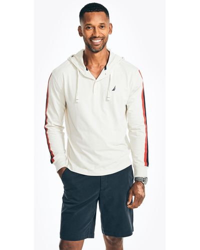 Nautica Sustainably Crafted Pullover Hoodie - White