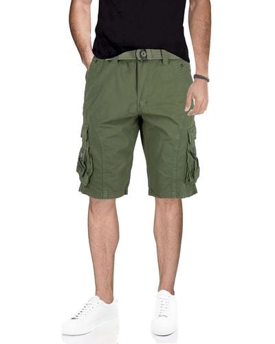 Xray Jeans Snap Detail K Cargo Shorts - Green