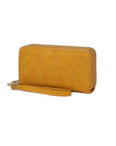 MKF Collection by Mia K Aurora M Signature Wallet Handbag - Yellow