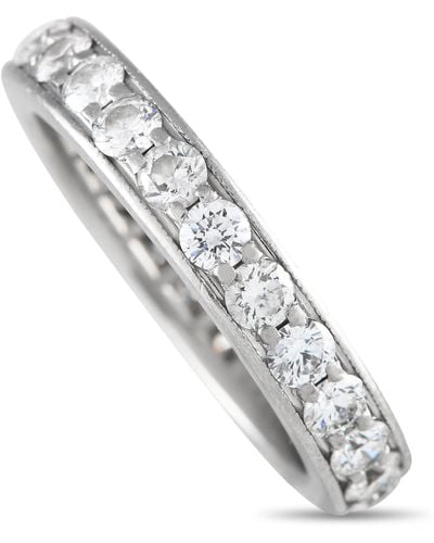 Tiffany & Co. Platinum 1.27ct Diamond Eternity Band Ring Ti02-042524 - Gray
