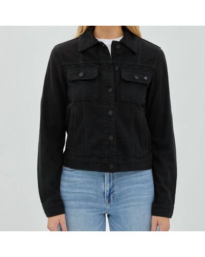 Hidden Jeans Dakato Cropped Fitted Jacket - Black