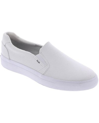 Keds Pursuit Comfort Insole Canvas Slip-on Sneakers - White
