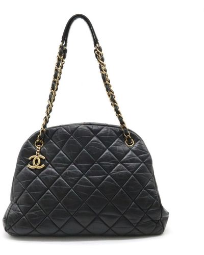 Chanel Leather Shoulder Bag (pre-owned) - Black