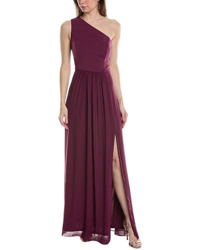 Adrianna Papell One-shoulder Gown - Purple