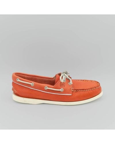 Sperry Top-Sider Top-sider Leather Boat Shoes - Red