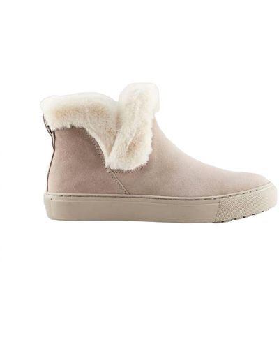 Cougar Shoes Duffy Suede Waterproof Winter Sneaker - Natural
