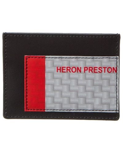 Heron Preston Hp Tape Leather Card Case - Red